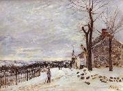 Alfred Sisley Snowy Weather at Veneux-Nadon Germany oil painting artist